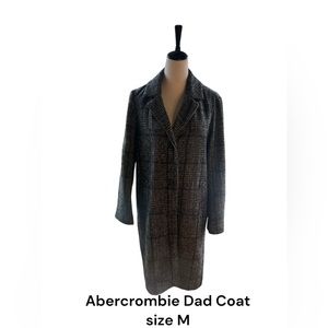 Abercrombie & Fitch Wool blend Dad coat size M